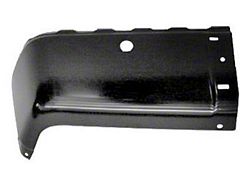 Replacement Rear Bumper End; Pre-Drilled for Backup Sensors; Black; Driver Side (07-13 Silverado 1500)