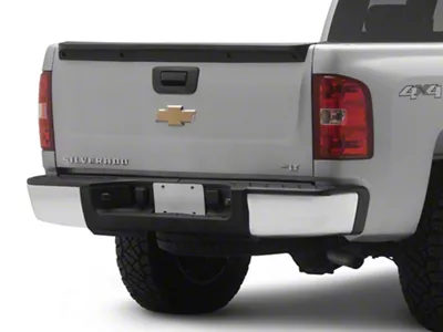 Replacement Rear Bumper; Not Pre-Drilled for Backup Sensors; Chrome (07-13 Silverado 1500)