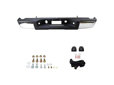 Rear Bumper; Not Pre-Drilled for Backup Sensors; Chrome (07-13 Silverado 1500)