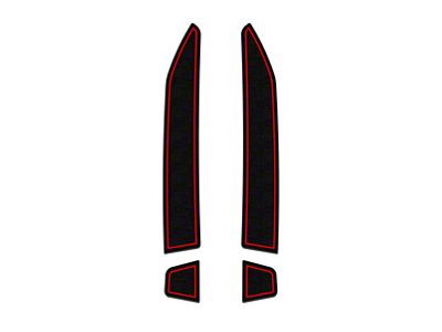 Rear Door Cubby Foam Inserts; Black/Black (22-25 Silverado 1500 Crew Cab)