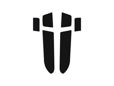 Rear Door Foam Inserts; Black/Black (19-21 Silverado 1500 Crew Cab; 2022 Silverado 1500 LTD Crew Cab)