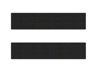 Rear Door Sill Protection; Textured Black (14-25 Silverado 1500 Crew Cab)