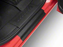 Rear Door Sill Protection; Textured Black (14-25 Silverado 1500 Crew Cab)