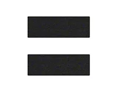 Rear Door Sill Protection; Textured Black (14-23 Silverado 1500 Double Cab)