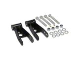 Rear Drop Shackles Lowering Kit; 1 to 2-Inch (99-18 Silverado 1500)