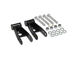 Rear Drop Shackles Lowering Kit; 1 to 2-Inch (99-18 Silverado 1500)