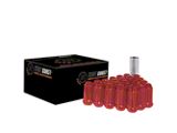 Red Acorn Spline Lug Nuts for Aftermarket Wheels; M14x1.5; Set of 24 (99-26 Silverado 1500)