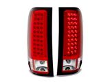 Raxiom LED Tail Lights; Chrome Housing; Red/Clear Lens (07-13 Silverado 1500)