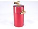 Red Standard Oil Catch Can; Brass Fittings/Rubber Hoses (14-24 V8 Silverado 1500)