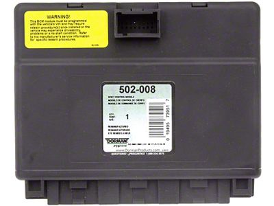 Remanufactured Body Control Module (03-06 Silverado 1500 Regular Cab, Extended Cab)