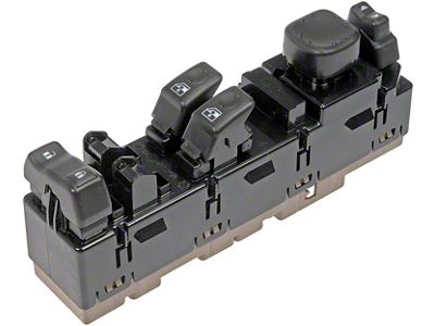 Remanufactured Power Window Switch; Front Driver Side; 5-Button (03-06 Silverado 1500 Regular Cab, Extended Cab)