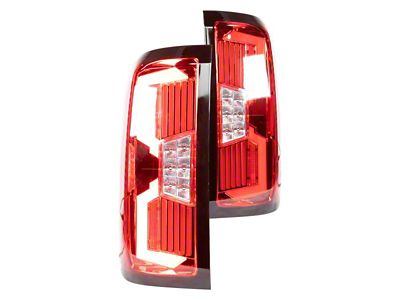 Renegade Series V2 Sequential LED Tail Lights; Chrome Housing; Red Lens (14-18 Silverado 1500 w/o Factory LED Tail Lights)