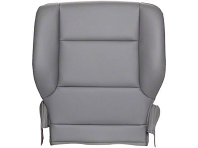 Replacement Bottom Seat Cover; Driver Side; Dark Ash/Gray Vinyl (14-16 Silverado 1500)