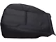 Replacement Bucket Seat Bottom Cover; Driver Side; Ebony/Black Leather (07-13 Silverado 1500 w/ Non-Ventilated Seats)