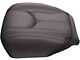 Replacement Bucket Seat Bottom Cover; Driver Side; Very Dark Pewter/Dark Gray Leather (03-06 Silverado 1500)