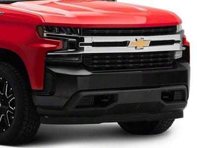Replacement Front Bumper; Black (19-21 Silverado 1500; 2022 Silverado 1500 LTD)
