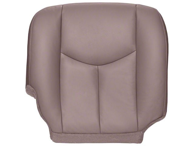 Replacement Top Seat Cover; Passenger Side; Neutral/Tan Leather (03-06 Silverado 1500)