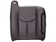 Replacement Top Seat Cover; Passenger Side; Very Dark Pewter/Gray Leather (03-06 Silverado 1500)