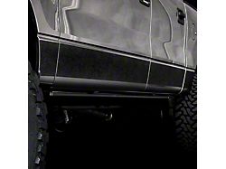 Rocker Armor Kit; Black (14-18 Silverado 1500 Crew Cab w/ 5.80-Foot Short Box & OEM Body Side Molding)