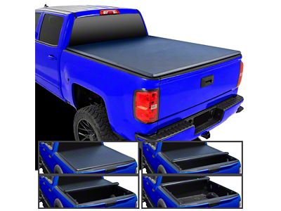 Roll Up Tonneau Cover; Black (07-25 Silverado 1500 w/ 5.80-Foot Short Box)