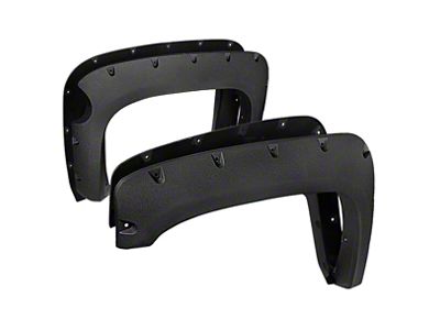 Rugged Fender Flares; Textured Black (07-13 Silverado 1500 w/ 5.80-Foot Short Box)