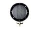 Rugged Heavy Duty Grille Guard with 5.30-Inch Black Round LED Lights; Black (19-21 Silverado 1500; 2022 Silverado 1500 LTD)