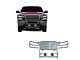 Rugged Heavy Duty Grille Guard with 5.30-Inch Red Round LED Lights; Black (07-13 Silverado 1500)
