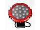 Rugged Heavy Duty Grille Guard with 7-Inch Red Round LED Lights; Black (19-21 Silverado 1500; 2022 Silverado 1500 LTD)