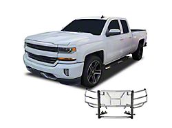 Rugged Heavy Duty Grille Guard; Stainless Steel (19-26 Silverado 1500 w/o Super Cruise, Excluding ZR2)