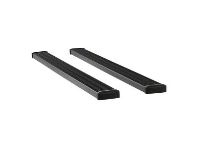 Grip Step 7-Inch Running Boards without Mounting Brackets; Textured Black (99-18 Silverado 1500 Extended/Double Cab w/ 6.50-Foot Standard Box; 04-18 Silverado 1500 Crew Cab w/ 5.80-Foot Short Box)