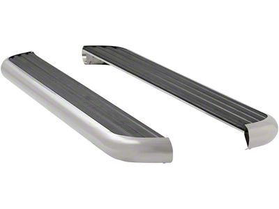 MegaStep 6.50-Inch Running Boards; Polished Stainless (19-24 Silverado 1500 Double Cab)