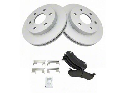 Semi-Metallic 6-Lug Brake Rotor and Pad Kit; Front (99-06 Silverado 1500 Regular Cab, Extended Cab)