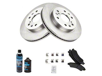 Semi-Metallic 6-Lug Brake Rotor and Pad Kit; Front (07-18 Silverado 1500)