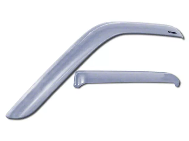 Snap-Inz In-Channel Sidewind Deflectors; Front Only; Chrome (19-24 Silverado 1500 Regular Cab)