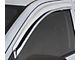 Snap-Inz In-Channel Sidewind Deflectors; Front Only; Chrome (19-24 Silverado 1500 Regular Cab)