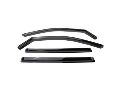 Side Window Deflectors; Smoked (19-25 Silverado 1500 Crew Cab)