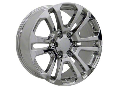 Sierra Style Chrome 6-Lug Wheel; 20x9; 31mm Offset (19-25 Silverado 1500)