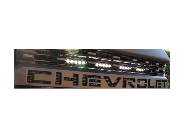 Single 30-Inch White LED Light Bar with Grille Mounting Brackets (19-21 Silverado 1500)