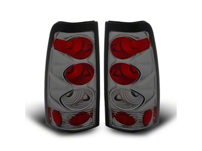 Raxiom Axial Series Tail Lights; Black Housing; Smoked Lens (99-02 Silverado 1500 Fleetside)