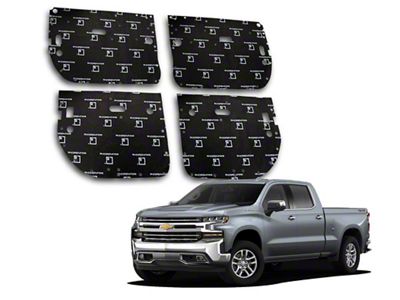 SoundSkins Pro Pre-Cut Sound Dampening Kit; Door (14-18 Silverado 1500 Crew Cab)