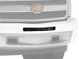 Stainless Steel Billet Top Bumper Lower Grille; Black (07-13 Silverado 1500)