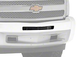 Stainless Steel Billet Top Bumper Lower Grille; Black (07-13 Silverado 1500)
