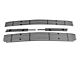 Stainless Steel Billet Upper Grille Overlay; Black (19-21 Silverado 1500 LT, LT Trail Boss, RST)
