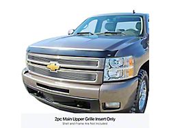 Stainless Steel Billet Upper Grille Overlay; Polished (07-13 Silverado 1500)