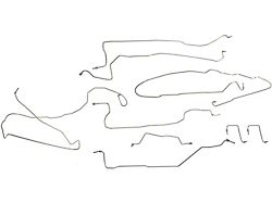 Stainless Steel Brake Line Kit (03-04 4WD Silverado 1500 Regular Cab w/ 6.50-Foot Standard Box)