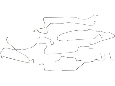 Stainless Steel Brake Line Kit (03-04 4WD Silverado 1500 Regular Cab w/ 6.50-Foot Standard Box)