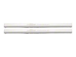 Putco Stainless Steel Door Sills with Bow Tie Etching (19-23 Silverado 1500 Regular Cab, Double Cab)