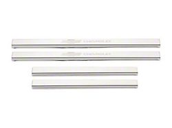 Putco Stainless Steel Door Sills with Bow Tie Etching (19-24 Silverado 1500 Crew Cab)