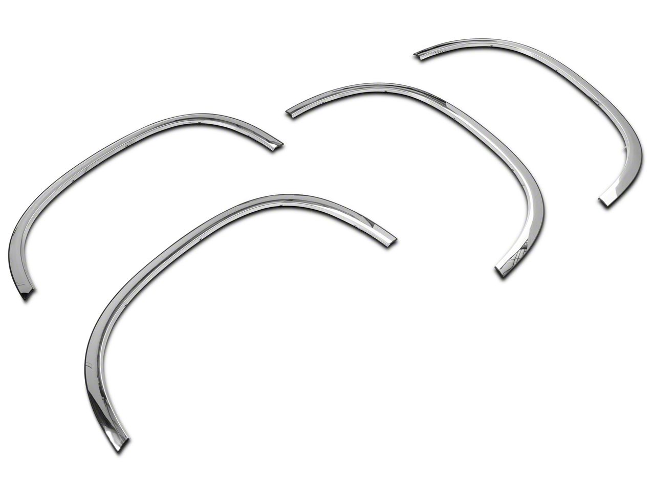 リップ XTREME TRUX Stainless Steel Fender Trim Set For 2014-2018 Chevy