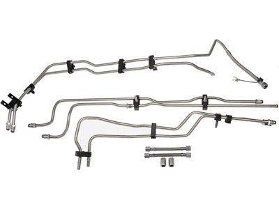 Stainless Steel Fuel Line Kit; Feed and EVAP (04-06 4.8L, 5.3L, 6.0L Silverado 1500 Extended Cab)